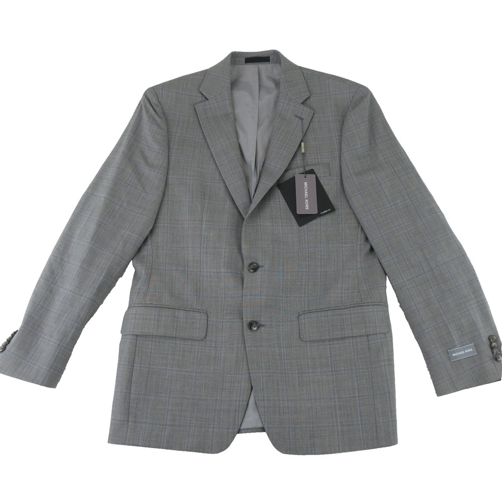 Michael Kors The Passport Collection Blazer Suit Coat Jacket‎ Mens 38R Gray $450